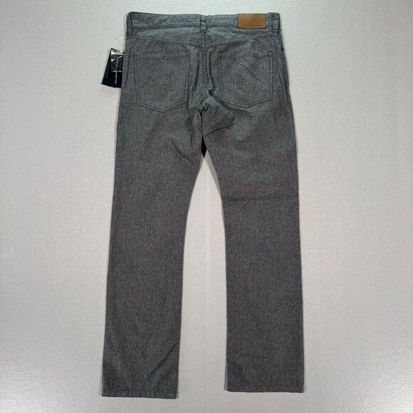 French Connection Summit Trouser‎ Womens 34 Black Melage Gray Straight Spiderman - Picture 2 of 14